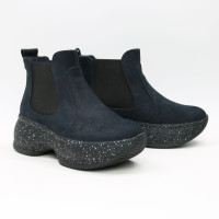 Ботинки из синего нубука Арт. 176-2/184