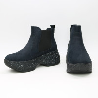 Ботинки из синего нубука Арт. 176-2/184