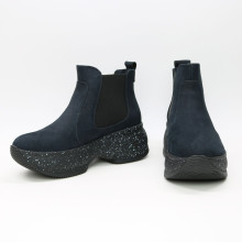 Ботинки из синего нубука Арт. 176-2/184