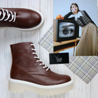 Черевики із рудої шкіри Арт. As-8/22