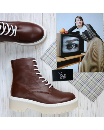 Черевики із рудої шкіри Арт. As-8/22