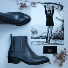 Черевики із сірої шкіри Арт. 306-4