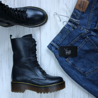 Черевики із синьої шкіри Арт. 12-30/22б/ф