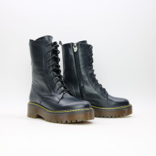 Черевики із синьої шкіри Арт. 12-30/22б/ф