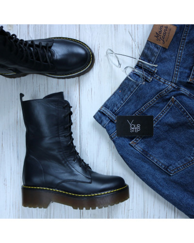 Черевики із синьої шкіри Арт. 12-30/22б/ф