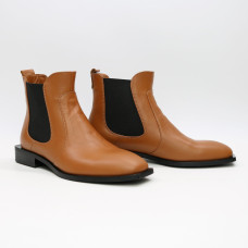 Челсі з рудої шкіри із квадратним носом Арт. 105-2