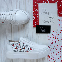 Білі шкіряні кеди Арт.Om-2/192