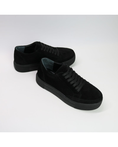 Кеди із чорної замші Арт. Om-2/192