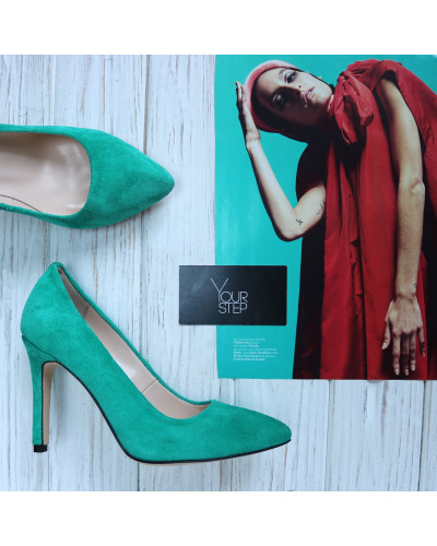 Замшеві туфлі-човники Арт. 35-1/60Ок