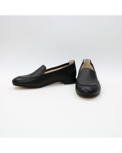 Лофери із чорної шкіри Арт. 156-1/33