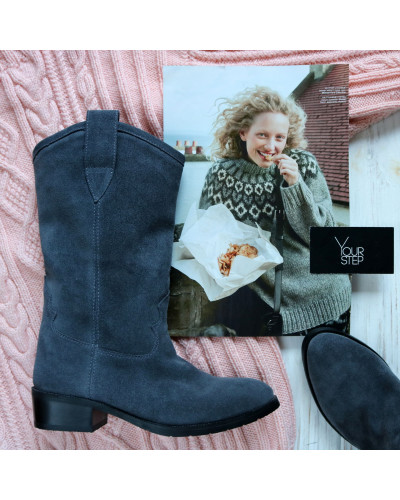 Козаки із сірої замші Арт. 306-3