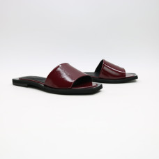 Бордові лакові шльопанці Арт. 10-9/0504