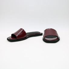 Бордові лакові шльопанці Арт. 10-9/0504