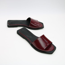 Бордові лакові шльопанці Арт. 10-9/0504