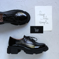 Туфли из черного наплака Арт. 05-6/21074