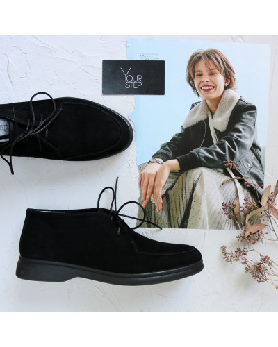 Туфлі з чорного велюру Арт. 156-5Hill2