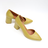 Туфлі-човники кольору оливки Арт. 657-2/47Ок