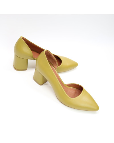 Туфлі-човники кольору оливки Арт. 657-2/47Ок