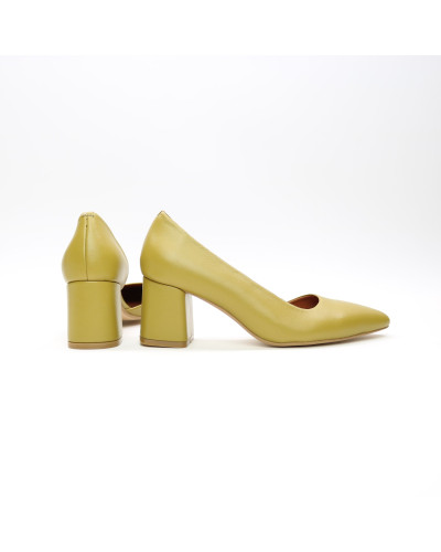 Туфлі-човники кольору оливки Арт. 657-2/47Ок