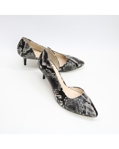 Туфлі-човники бежево-чорного кольору Арт. 657-2/36