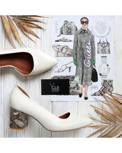 Туфлі-човники бежевого кольору Арт. 657-2/47Ок