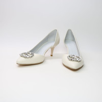 Туфлі-човники з світло-бежевої шкіри Арт. 657-2/36-57583