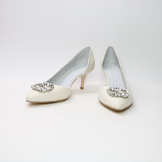 Туфлі-човники з світло-бежевої шкіри Арт. 657-2/36-57583