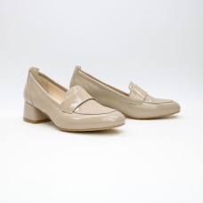 Туфли из темно-бежевого наплака Арт. 456-3/53Ok-П