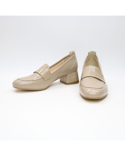 Туфли из темно-бежевого наплака Арт. 456-3/53Ok-П