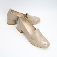 Туфли из темно-бежевого наплака Арт. 456-3/53Ok-П