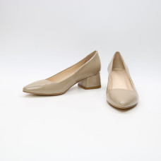 Бежеві лакові туфлі-човники Арт. 457-1/53Ок