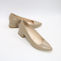 Бежеві лакові туфлі-човники Арт. 457-1/53Ок