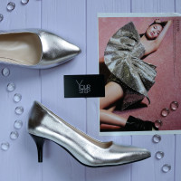 Туфлі-човники срібного кольору Арт. 657-1/36