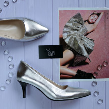 Туфлі-човники срібного кольору Арт. 657-1/36