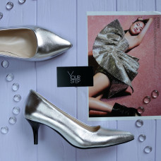Туфлі-човники срібного кольору Арт. 657-1/36