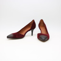 Туфлі-човники з замші кольору бордо Арт. 657-2/36