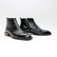 Ботинки из черного наплака с квадратным носом Арт. 105-4