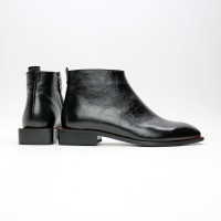 Ботинки из черного наплака с квадратным носом Арт. 105-4