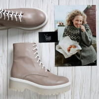 Бежеві черевики зі шкіри Арт. As-8/22