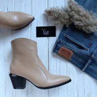 Бежеві шкіряні Козаки Арт. 657-11/57