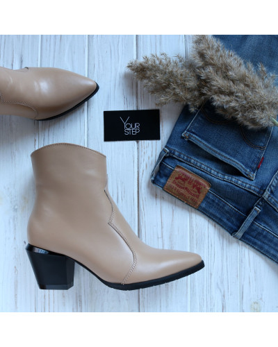 Бежеві шкіряні Козаки Арт. 657-11/57