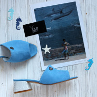 Мюлі із натуральної замші Арт. 456-2/53Ок