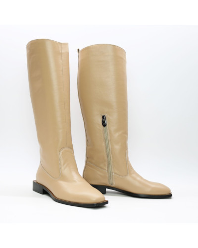 Шкіряні чоботи із квадратним носом Арт. 105-3