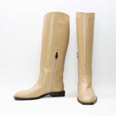 Шкіряні чоботи із квадратним носом Арт. 105-3