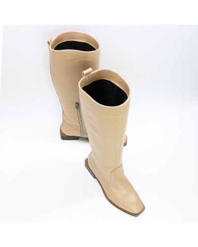 Шкіряні чоботи із квадратним носом Арт. 105-3