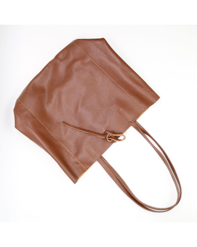 Шопер з рудої шкіри флотар Арт. YS-4080