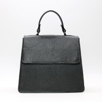 Шкіряна сумка чорного кольору Арт. YS-1001