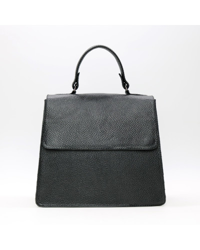 Шкіряна сумка чорного кольору Арт. YS-1001