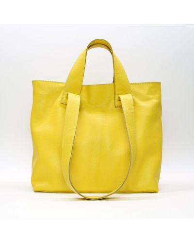 Сумка-трансформер з жовтої шкіри флотар Арт. YS-6052