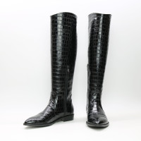 Високі чоботи під рептилію Арт. 104-5